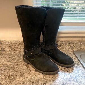 UGG BRAIDEN BLACK BOOTS